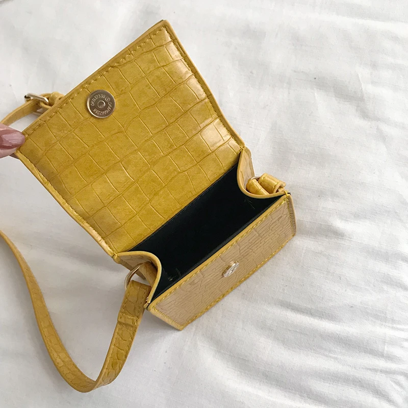 Каменный узор из искусственной кожи сумки через плечо для женщин с ручкой сверху