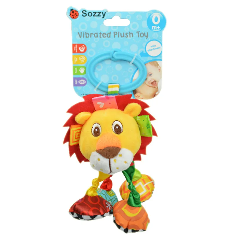 Потянув вибрации с изображением обезьяны слона зеброй и жирафом Игрушка