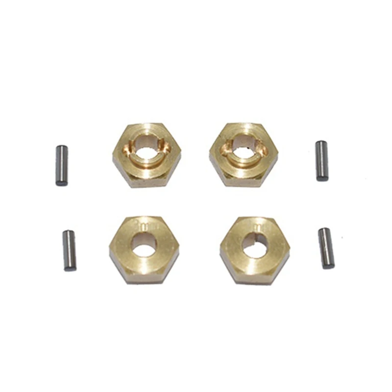 4 шт. м тяжелые латунные колеса шестигранная Ступица адаптер для 1/24
