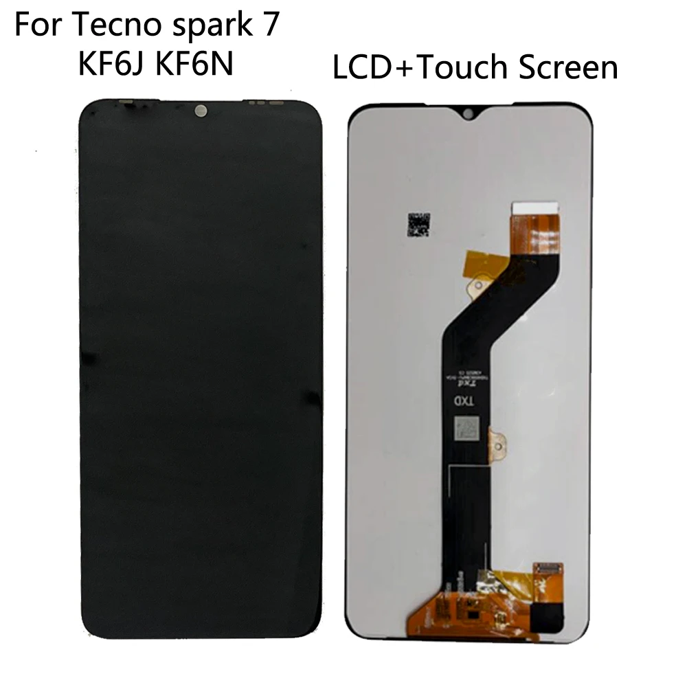 

Оригинальный ЖК-дисплей для Tecno Spark 7 KF6J KF6N, сенсорный экран, дигитайзер для Tecno Spark 7, ЖК-дисплей Pantalla в сборе, детали для телефона