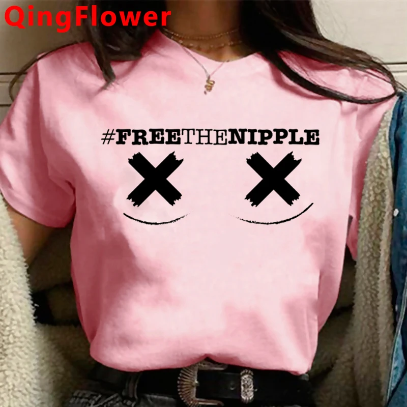 Феминистская девушка Power Grl Pwr Feminism Футболка Летний Топ Женская эстетика ulzzang