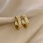 Простые маленькие серьги-кольца из медного сплава с отверстиями золотого цвета для женщин модные корейские Драгоценности 2020 новые роскошные серьги для вечеринок для девочек