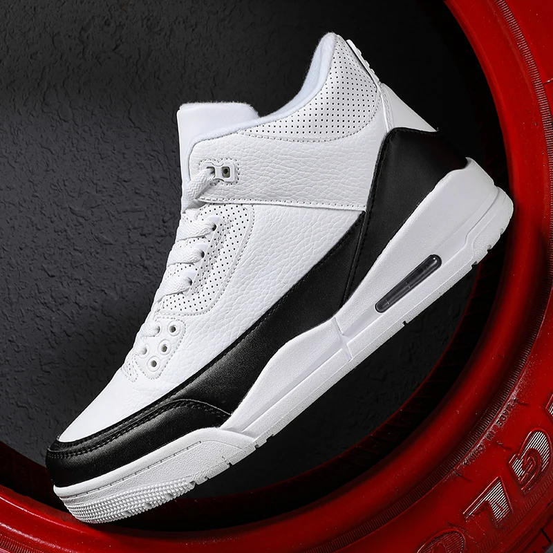 

2021 Spring and Autumn New Men's Casual Shoes High-top Wear-resistant Shoes Color Matching Breathable Shoes Air Cushion Non-slip