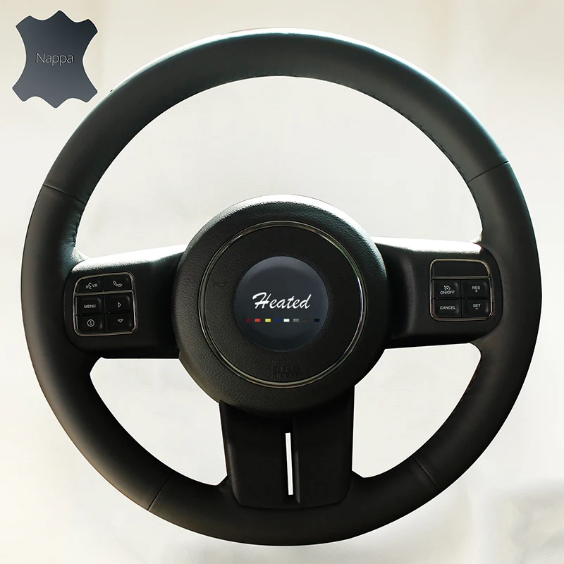 Чехол для руля Jeep Grand Cherokee 2011 2013 чехол из натуральной кожи сделай сам Cherokee|wheel cover