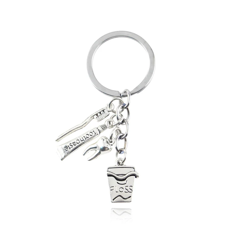 2020 творческий брелок зубы Зубная щётка с зубной пастой по вкусу уход за