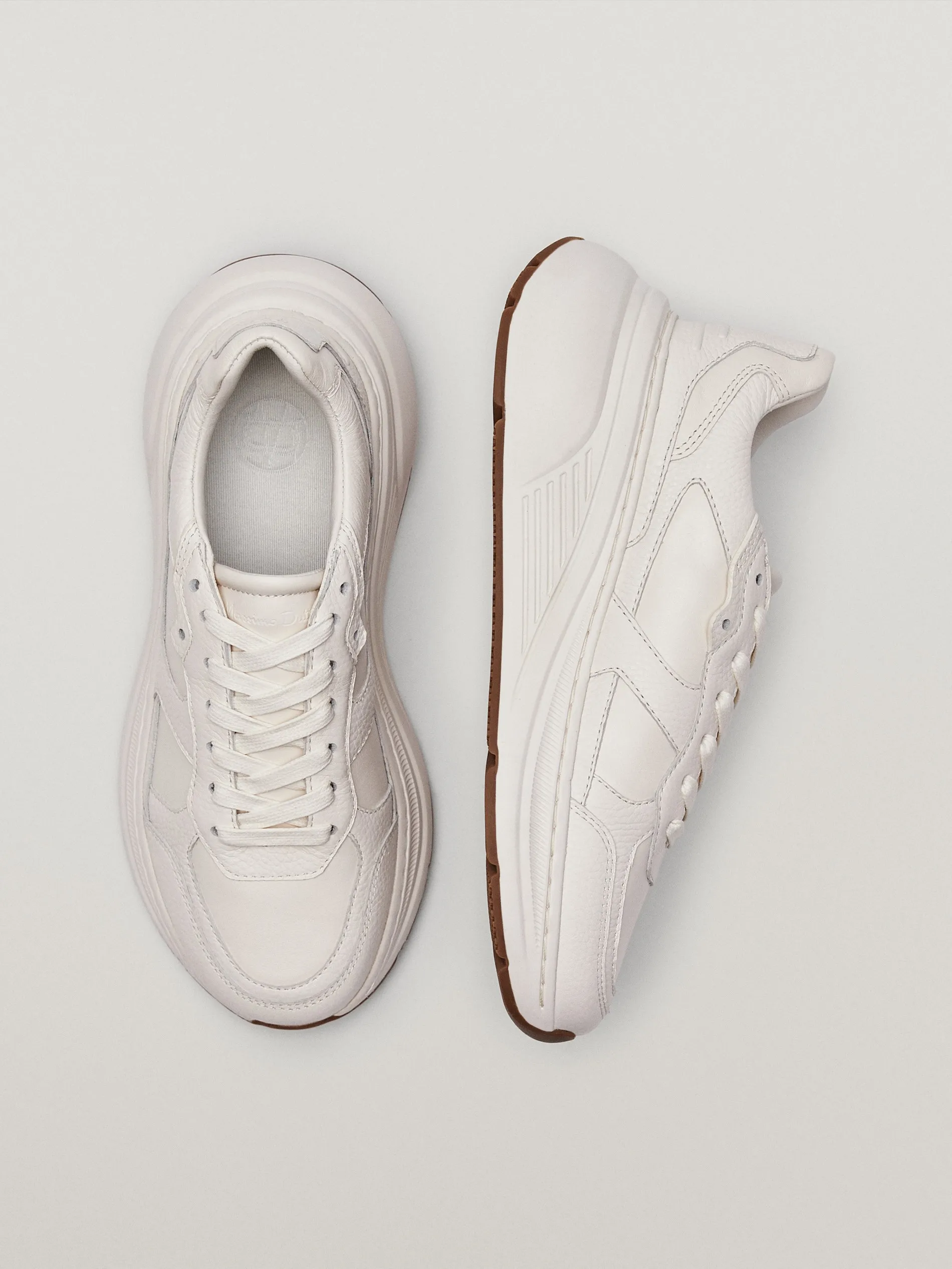 Женские винтажные кроссовки на толстой подошве из натуральной кожи | Обувь