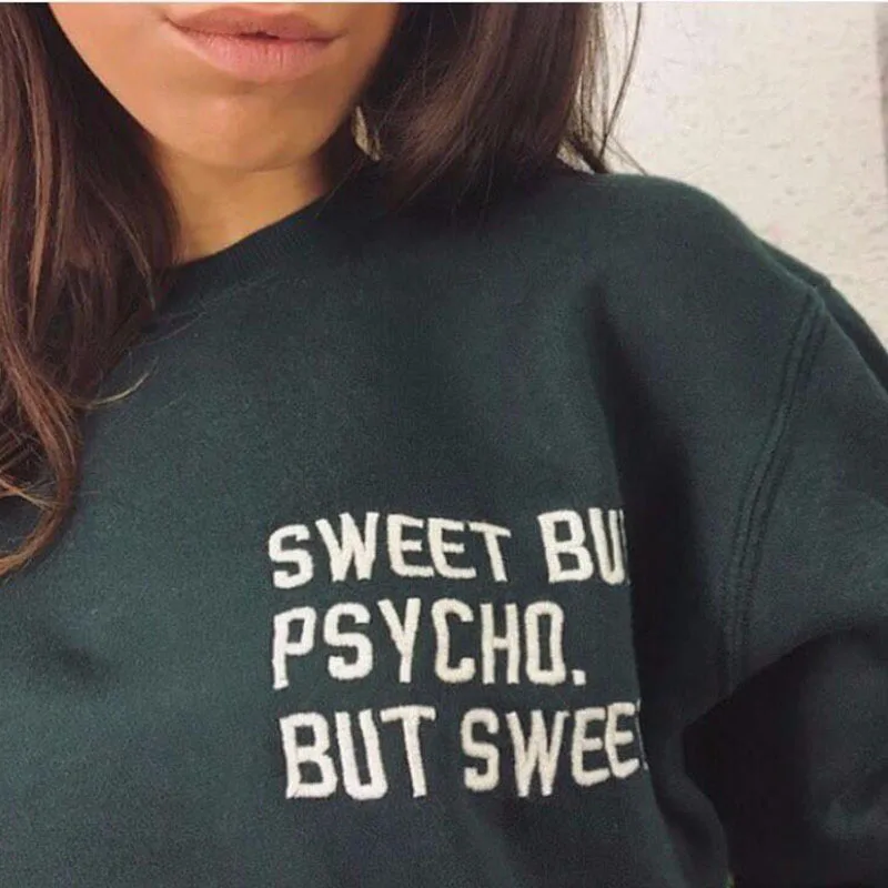 Милые свитшоты But Psycho но милые с круглым вырезом для женщин и мужчин унисекс