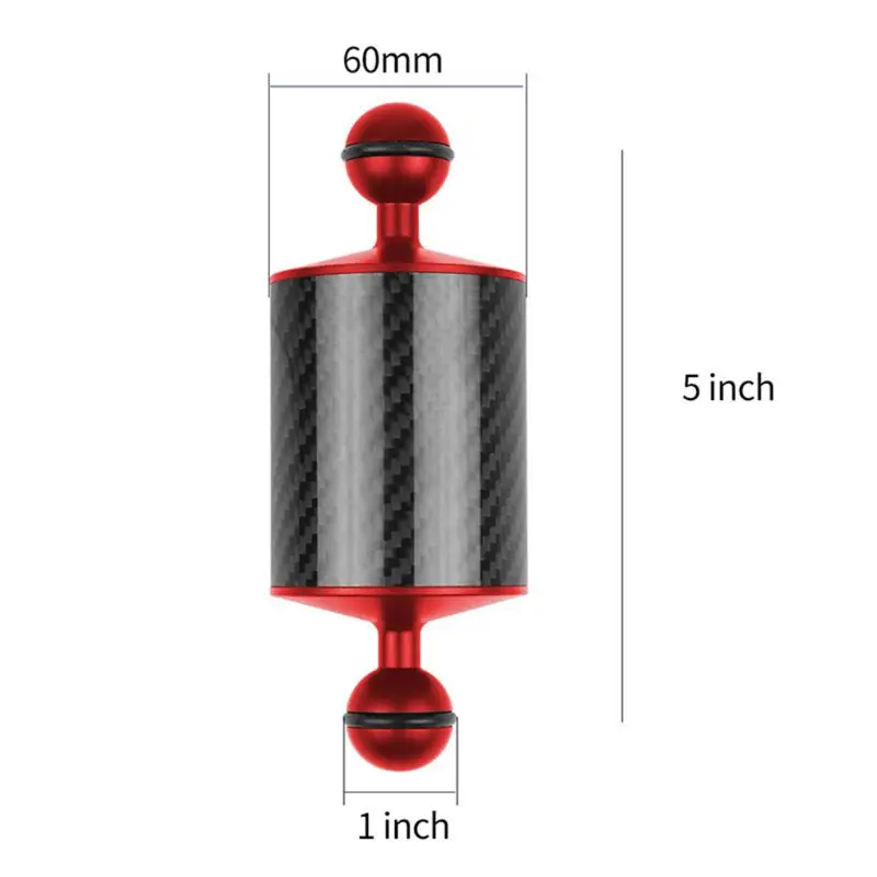 

60mm Carbon Fiber Float Buoyancy Aquatic Arm Dual Ball Floating Arm Diving Tray