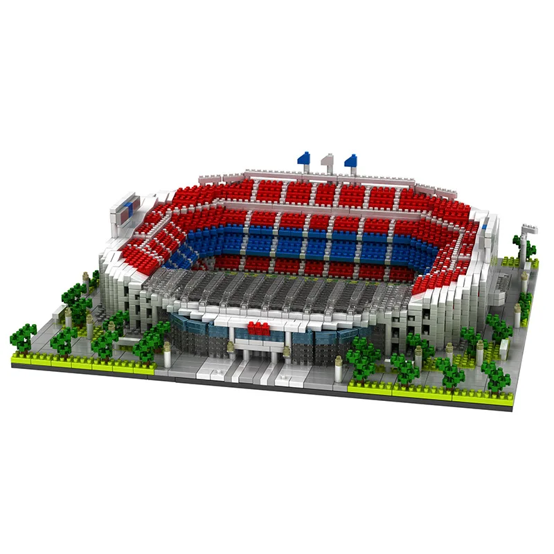 Строительный блок San Siro футбольное поле Алмазный Мини-кирпич всемирно известная