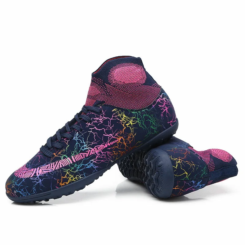 Горячая Распродажа Для мужчин s большой Размеры футбольные бутсы высокие