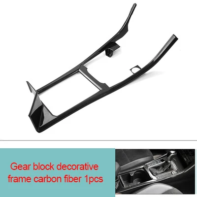 gear panel Для фары для Volkswagen Jetta Sagitar углеродное волокно Блок передач декоративная рамка 1 шт - Цвет: gear panel