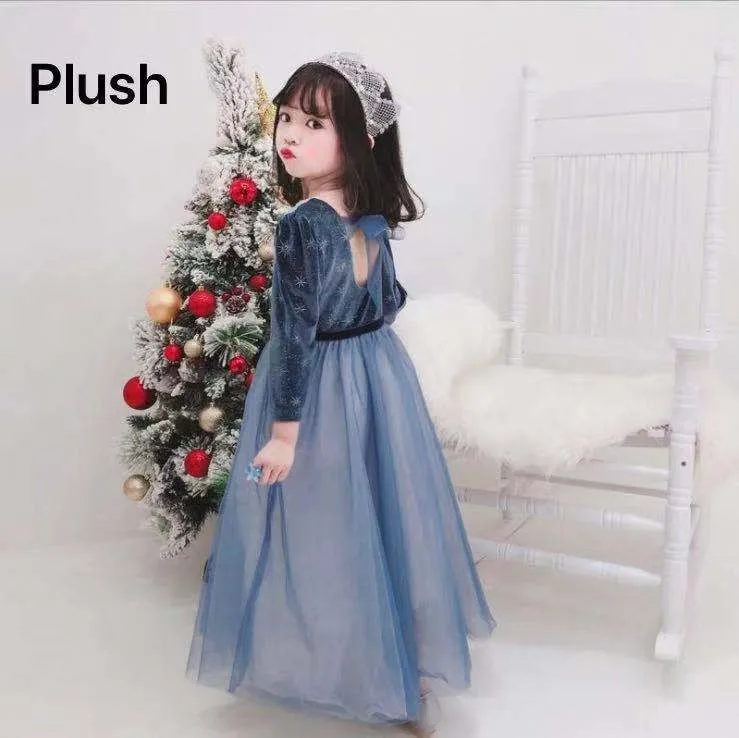 

Winter 2020 New Korean Children's Wear Girl's Foreign Style Glittering Gradual Mesh Princess Dress Fluffy skirt