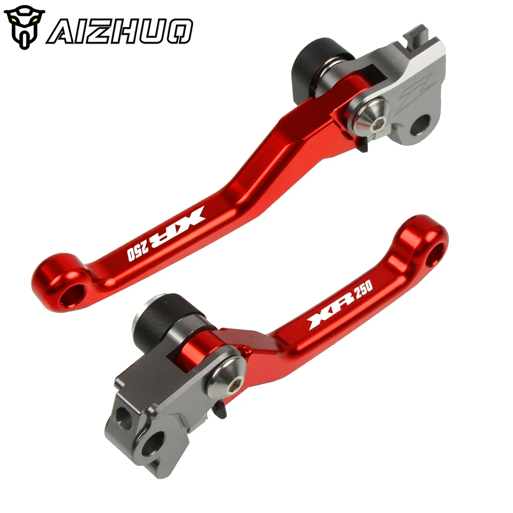 RED ЧПУ Сводные сцепные рычаги для HONDA XR250 XR 250 1995-2007 2006 2005 2004 2003 2002 мотоцикл рычаги для ДЕРТ Пит байка - Цвет: RED