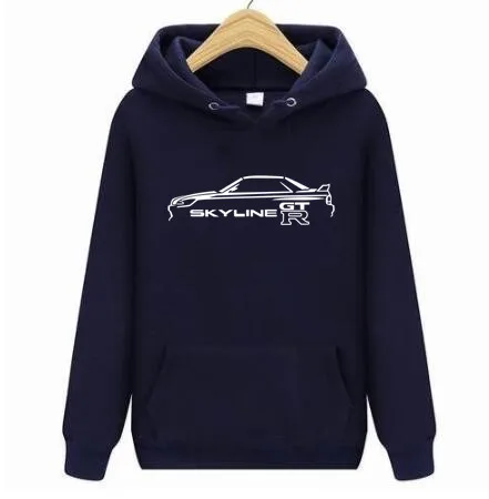 

2021 Men Graphic Print Hoodies NISSAN GTR R32 INSPIRED Leisure Cotton skyline GTR Car Hoodies Sweatshirts Hip Hop Hoodie S-4XL