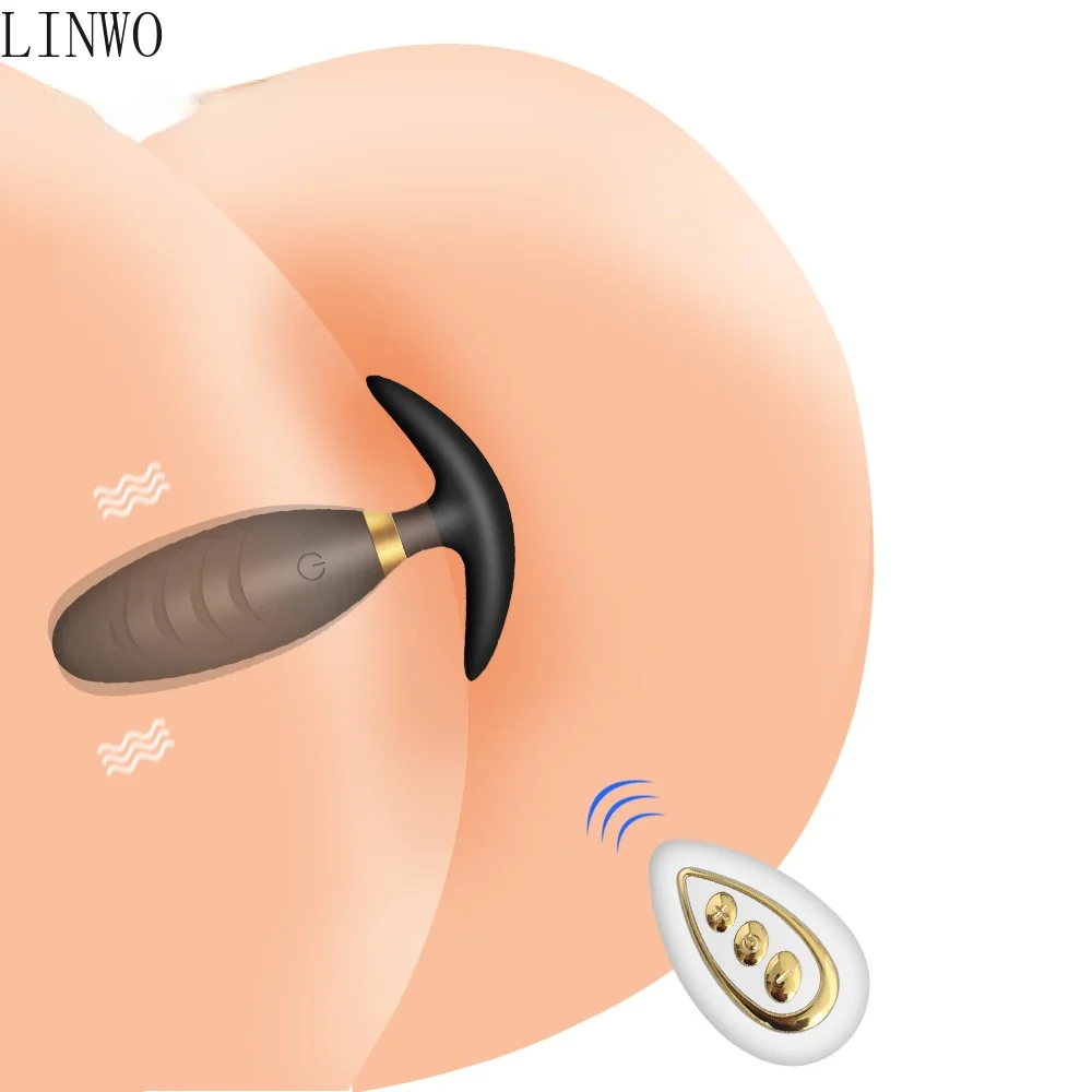 Анальная пробка LINWO для мужчин и женщин беспроводной массажер простаты