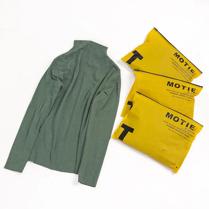 

Autumn Winter Knitted Bottoming Shirt Women Multicolor Pullover Sweater High Neck Elastic Double-Sided Thread Warm Top Ladies