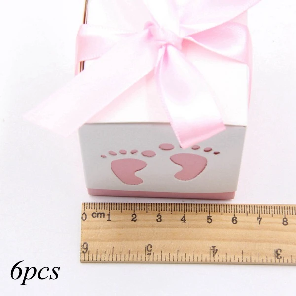1504-pink-6pcs 10 ярдов это мальчик/девочка атласная упаковочная лента для DIY ремесла подарочная упаковка пояс бант и Швейные аксессуары Принадлежности для детского душа - Цвет: 1504-pink-6pcs