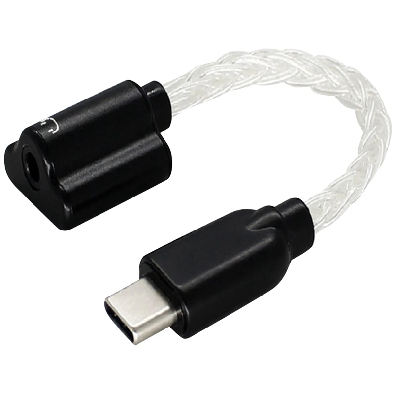 

HFES Portable DAC USB C Amp MQA Amplifier For Audiophiles Headphone Amp DAC Dongle 32Bit ES9281C PRO DSD128 For Android Win10