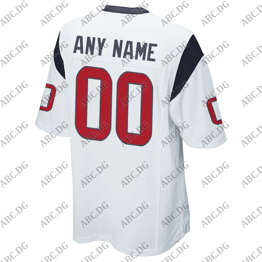 

Customized Stitch American Football Jersey Men Women Kid Youth Houston White Custom Game Jersey Any Name Any Number