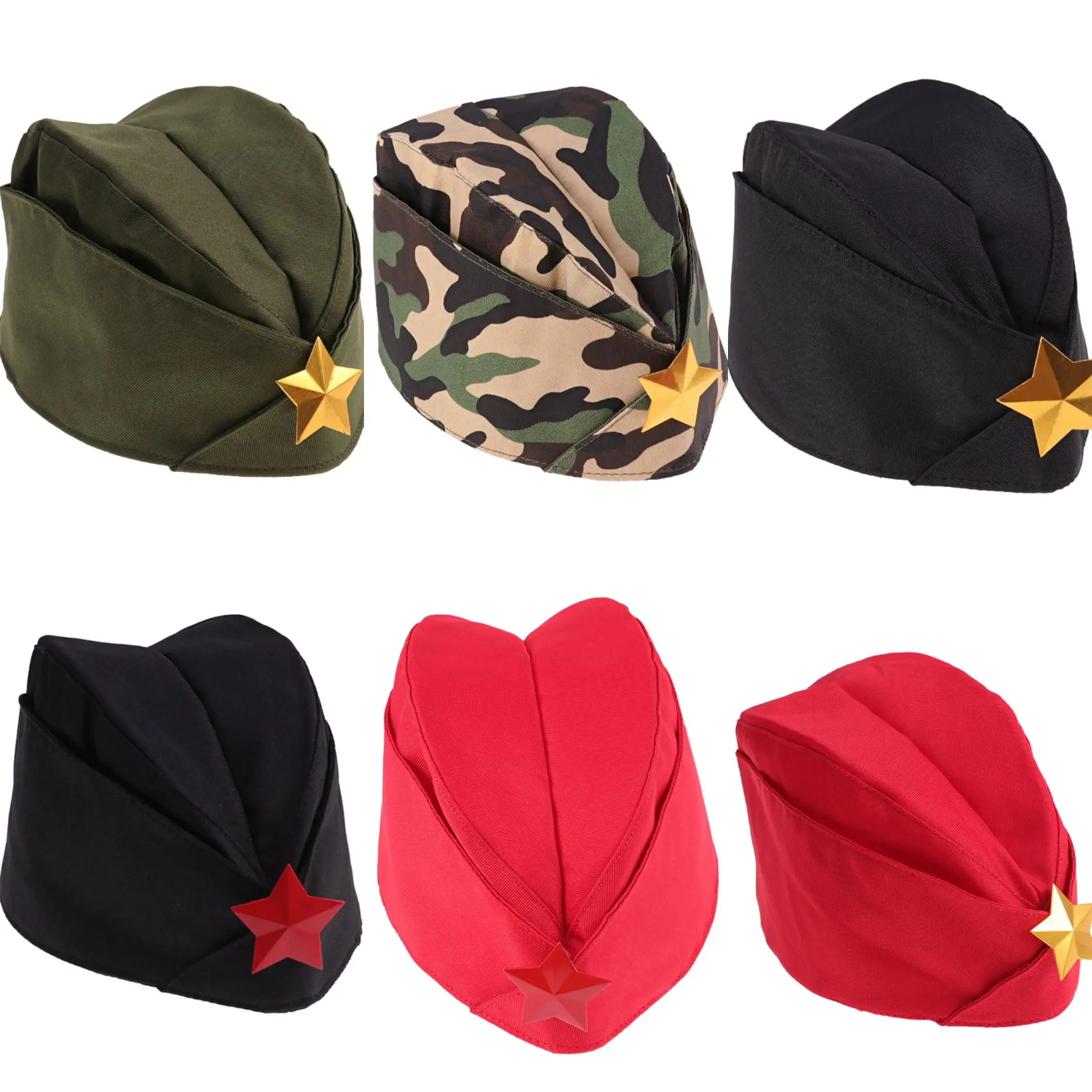 1 шт. шапка в русском стиле морская шляпа с золотой звездой матросский