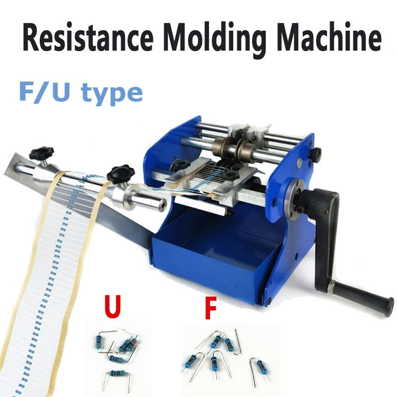 U/ F type Resistor Axial Lead bend cut & form machine, U/F resistance forming molding machine