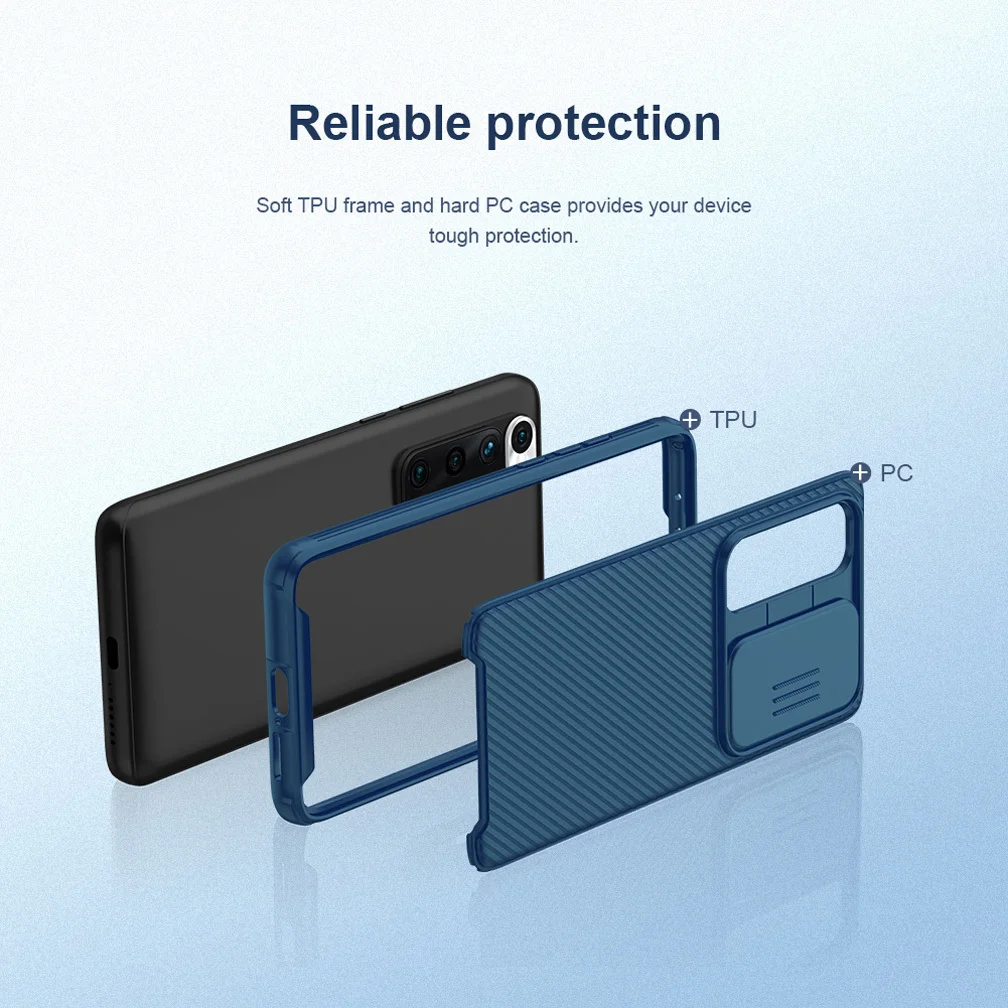 

For Xiaomi 10S Mi 10S Case NILLKIN CamShield Pro Camera Protection TPU Frame + PC Back Cover For Xiaomi 10S Shell