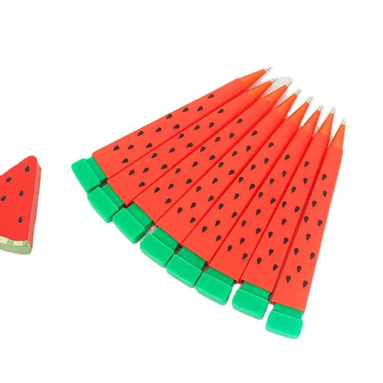 

48 pcs/lot Creative Watermelon Mechanical Pencil Cute Automatic Pen stationery gift School Office writing Supplies