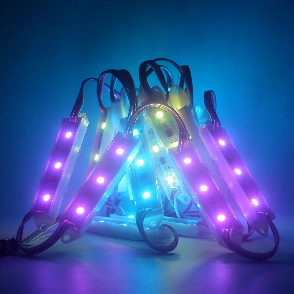 WS2811 2811 чип SMD 5050 3 светодиодных модуля освещения IP68 Водонепроницаемые