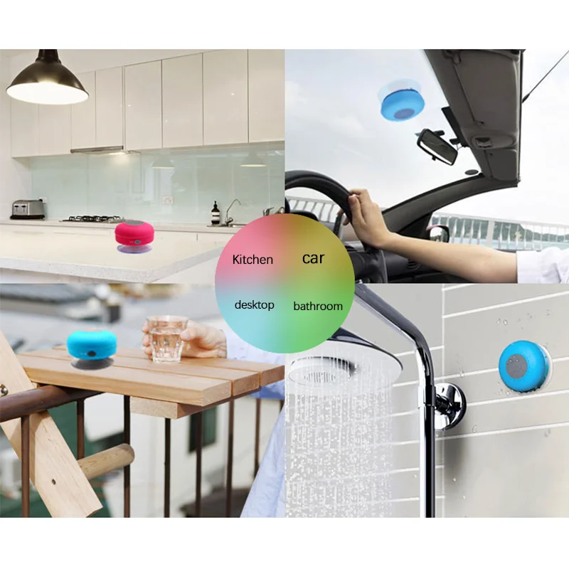 

Mini Universa Bluetooth Speaker Portable Waterproof Wireless Hands-Free Speaker Shower Bathroom Swimming Pool Car Beach Outdoor