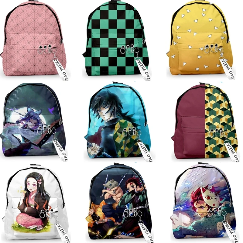 Рюкзак Холщовый для девочек сумка ноутбука косплей с изображением рассекающего