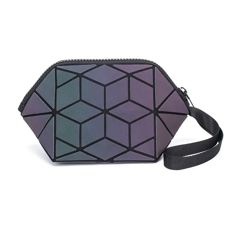 Luminous clutch 1pcs 3 шт. Модный комплект, женский рюкзак, ПВХ, голографический, светящийся, рюкзак для девушек, рюкзак, сумка, конверт, сумка через плечо - Цвет: Luminous clutch 1pcs