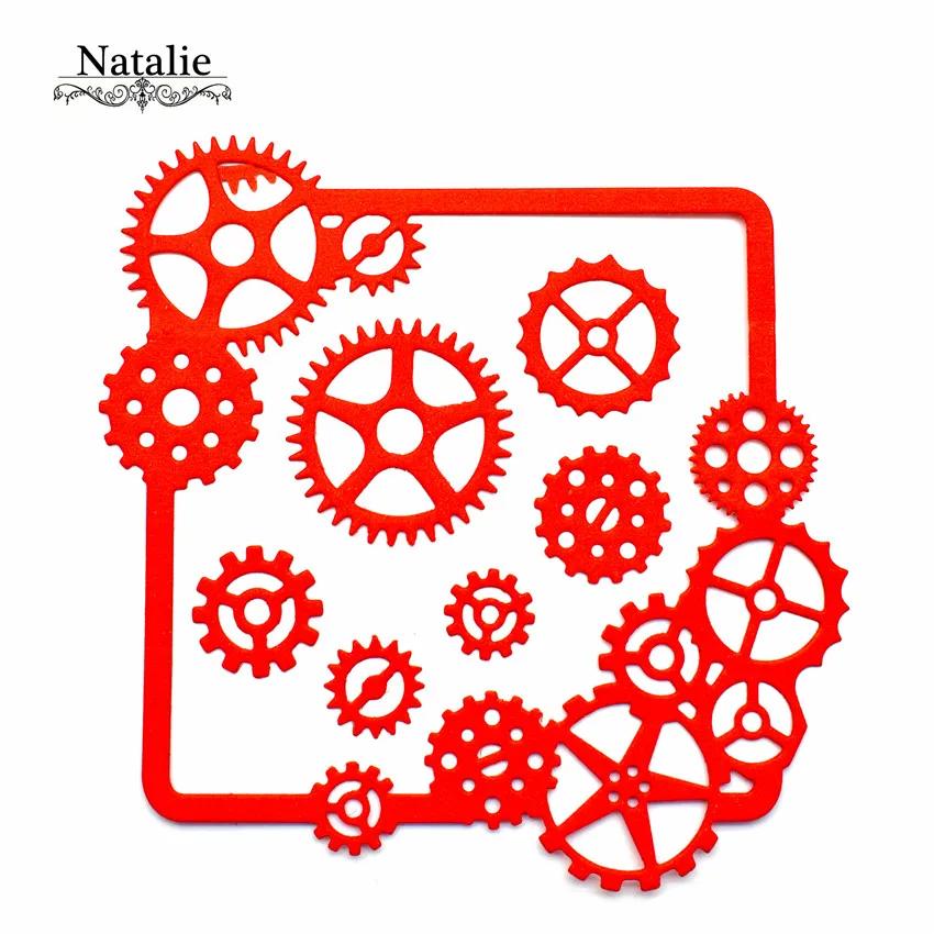Часы высекающие шестерни рамка штампы трафарет для сделай сам скрапбукинг