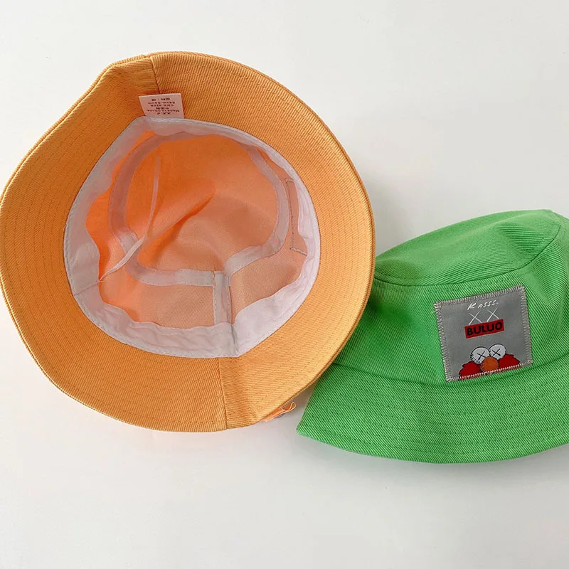 

6 Color New Style Bucket Hats Sesame Street Cute Cartoon Fisherman Hats Bright color For Children Kids Boys Girls