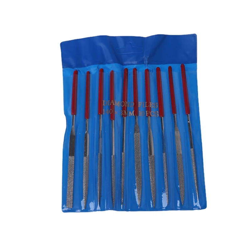 10 pcs Needle Files Carving Jeweler Diamond Metal Glass Stone Craft Tool 140mm | Инструменты