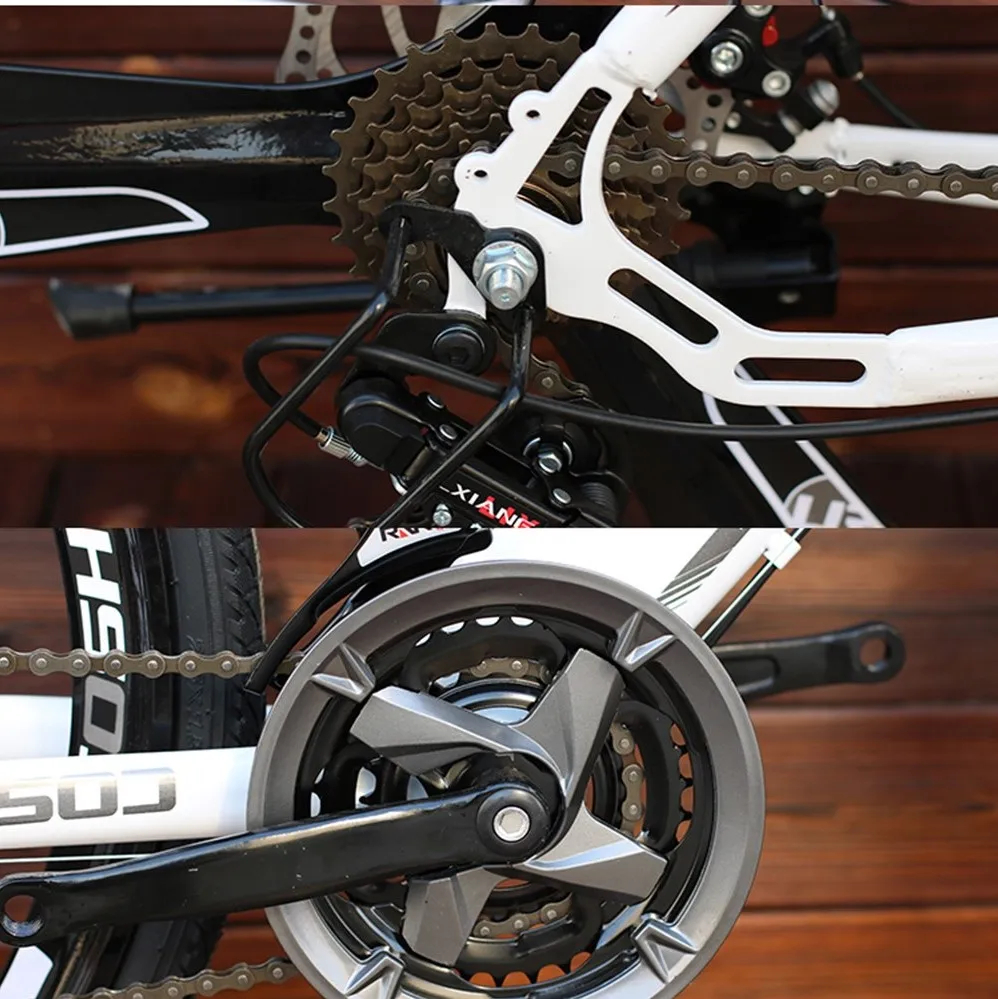 

24 Inch Mountain Bike Male And Female Students Integrated Wheel Variable Speed Off Road Absorption Double Disc Brake Race Adult