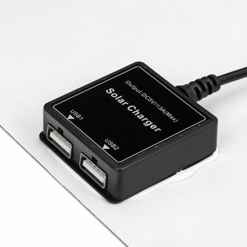 30W 12V Dual USB Flexible Solar Panel Kit Crocodile Clip Outdoor Car Charger Power Battery Charge | Электроника