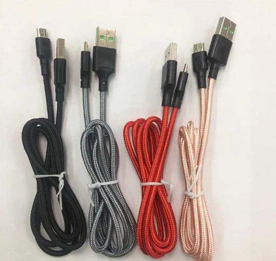 3 м/10 футов кабель для v8/android Плетеный USB V8 Micro передачи данных синхронизации