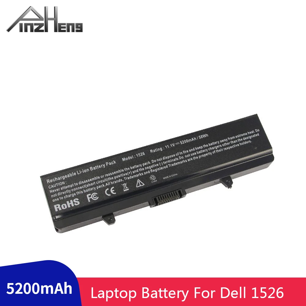 

PINZHENG 5200mAh Laptop Battery For Dell GW240 297 M911G RN873 RU586 XR693 For Dell Inspiron 1526 1525 1545 Laptop Battery