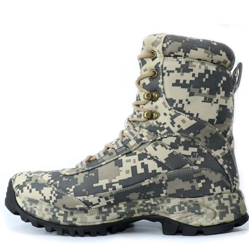 CUNGE/уличная тактическая спортивная мужская обувь для кемпинга, альпинизма, мужские походные ботинки, горные Нескользящие водонепроницаемые ультра-светильник - Цвет: khaki
