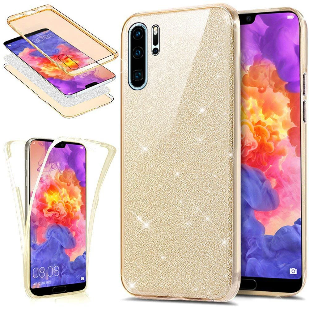 Чехол для Huawei P30 Lite защитный чехол с полным покрытием корпуса Блестящий Мягкий