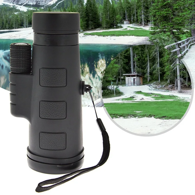 

10 × 42 High-Definition High-Powered Binoculars Outdoor Adventure Travel Monoculars Single-Handed Adjustable Black