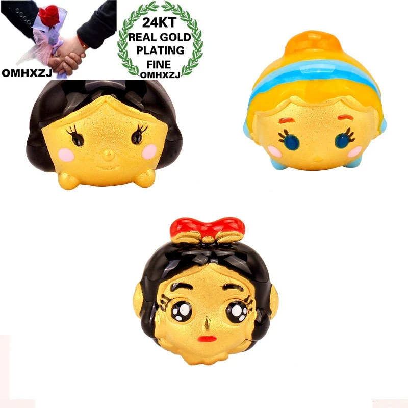 

OMHXZJ оптовая продажа CA359 Европейская мода Изящные Женщины девочка вечерние рождения свадебный подарок Принцесса Бусины Сделай Сам 24KT золото...