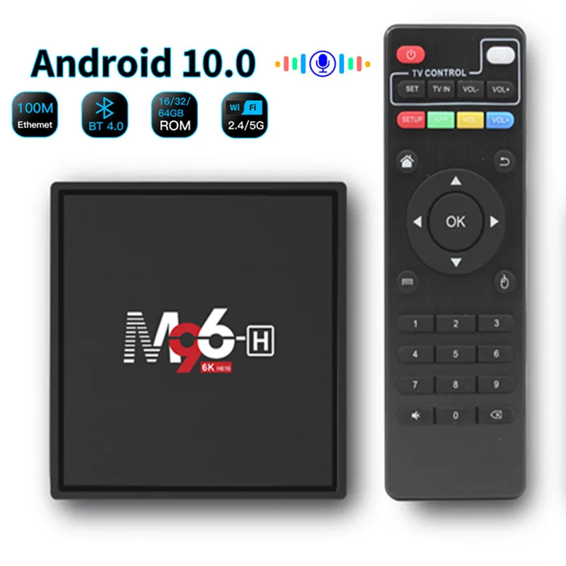 Новая умная ТВ-приставка Android 10 0 Allwinner H616 6K HD 4/32 ГБ сетевой плеер 2 4 ГГц/телефон