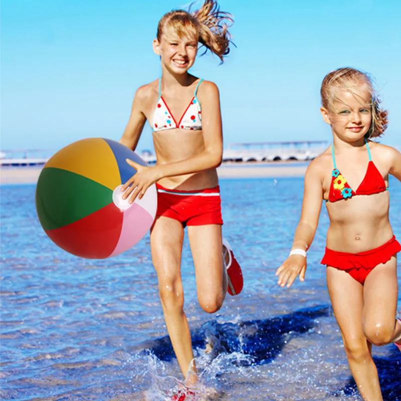 3 Подвеска кусочки цветной надувной пляжный шар 40 см открытый игровой детский