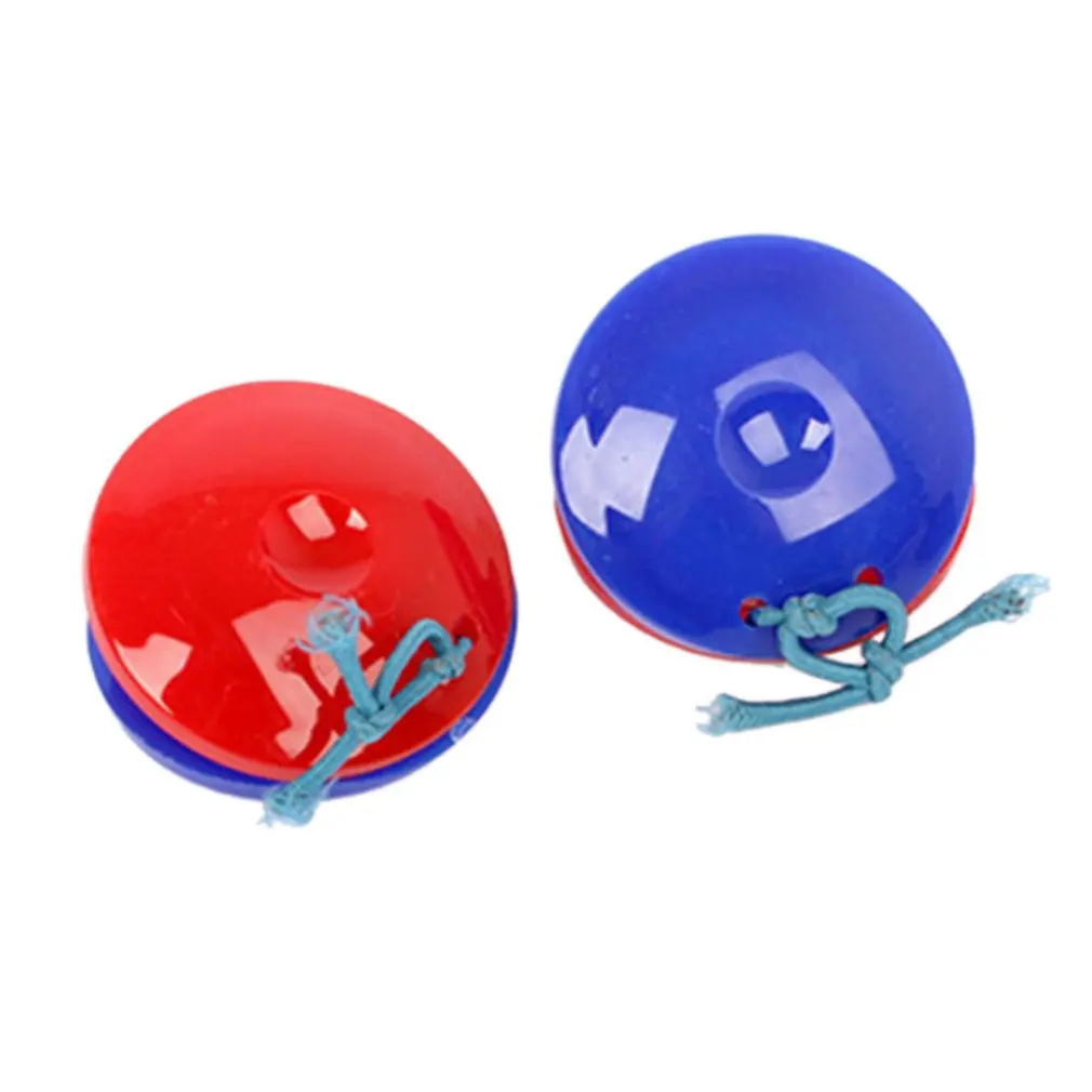Orff World пластиковый Кастанет круглый красный синий детская музыкальная игрушка