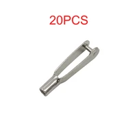 20pcs m3 metal clevis chuck 3mm rc control servo horn pull rod end head for rc airplanecarboatfixed wing aircraft spare parts