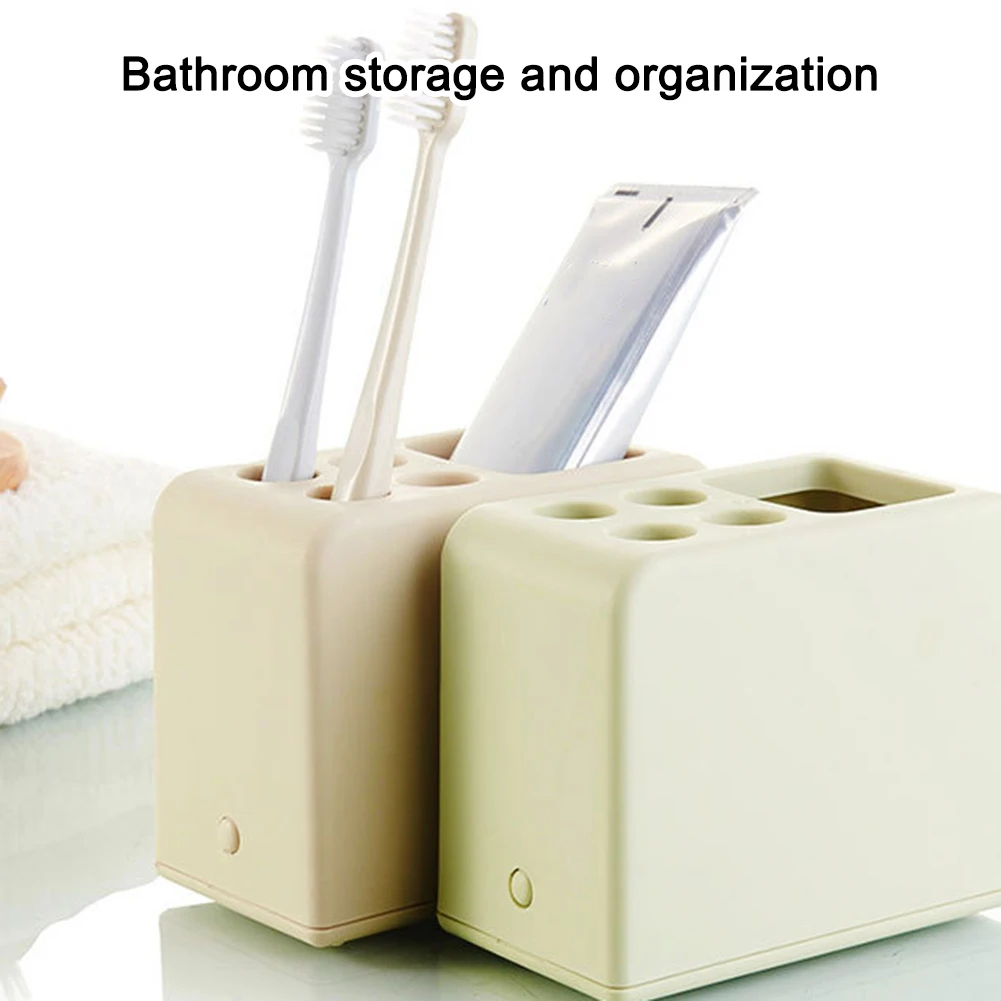 

1PC Plastic Toothbrush Holder Toothpaste Storage Rack Tooth Brush Dispenser Bathroom Organizer Accessories Tools N1102