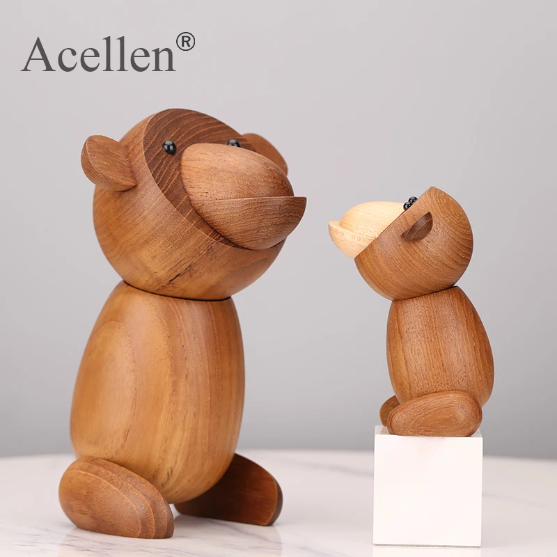 Ручной работы деревянные обезьянки миниатюрные фигурки животное дерево ремесло