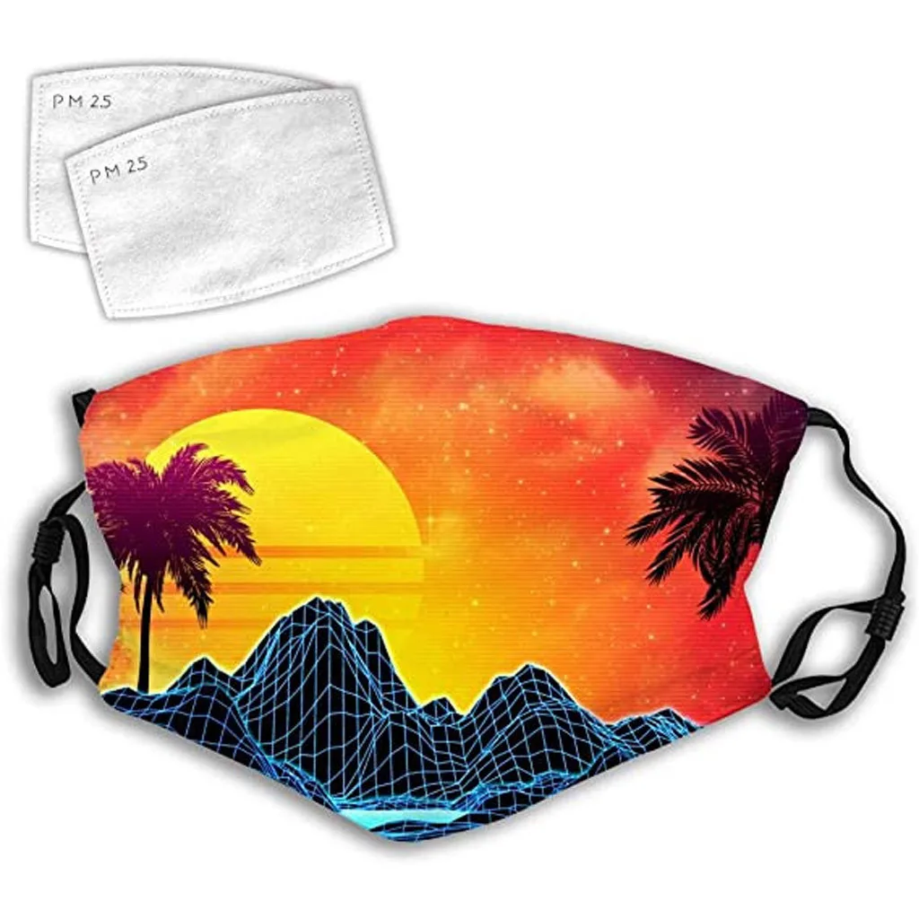 Маска гигиеническая для взрослых с фильтром маска лица смешная 3d моющаяся