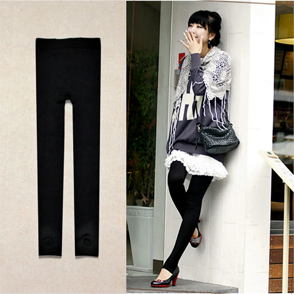 

Женские леггинсы, дышащие, с подъемом, весна-осень, девятые штаны, плюшевые, шаг ноги, плюшевые штаны, теплые, модные, высокие, спандекс, Pantihose